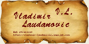 Vladimir Laudanović vizit kartica